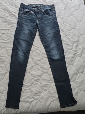 Dark Blue American Eagle Stretch Skinny Jeans